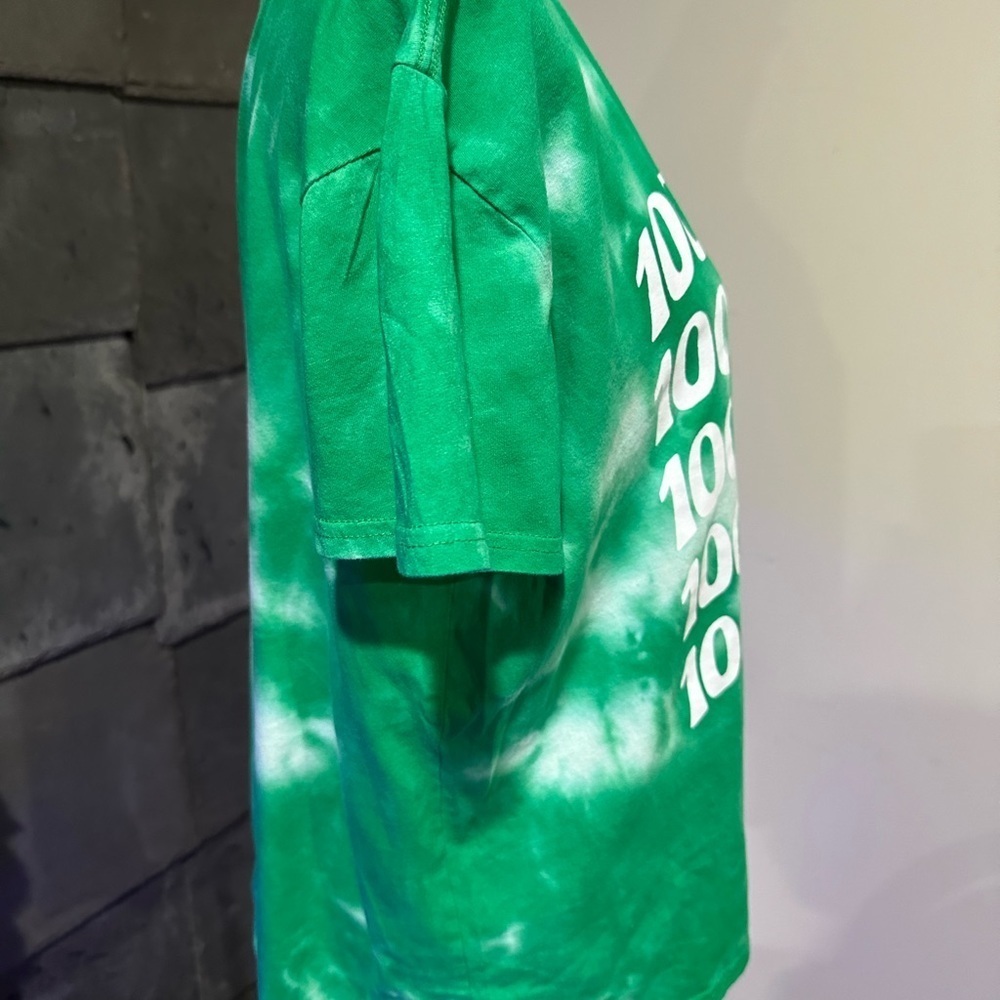 Green 100% Lucky Tee Shirt - Picture 2 of 4